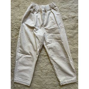 Elizabeth Suzann size medium (fits 6-8) cream canvas pant